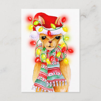 Menu choice meal options cute whimsy Llama