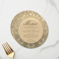 Menu Elegant Gold Ornate
