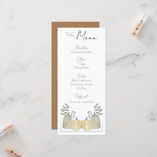 Menu - Fall theme