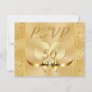 Menu Gold RSVP Cards for 50th Wedding Anniversary