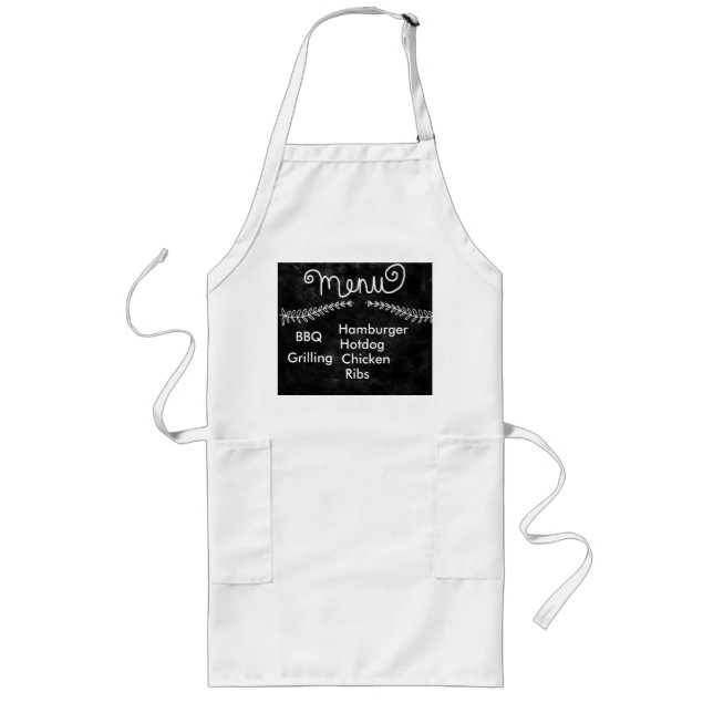 Menu Style Long Apron (Front)