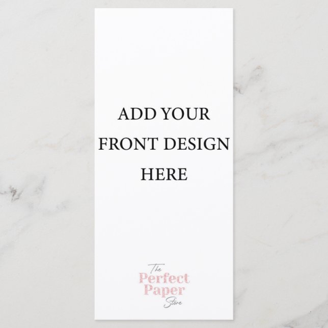 Menu Template (4 x 9) (Front)