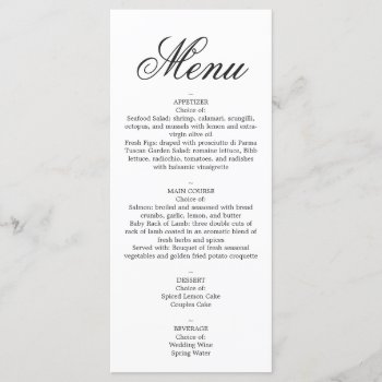 Menu - The Best Suite by Evented at Zazzle