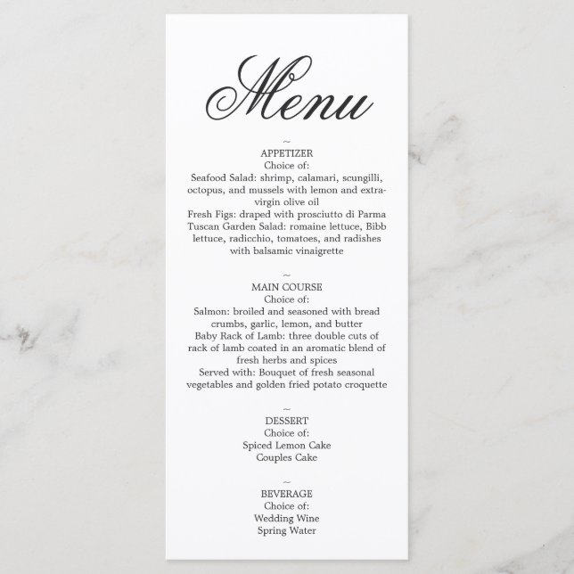 Menu - THE BEST Suite (Front)