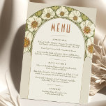 Menu Wedding Vintage Art Nouveau by Mucha Invitation<br><div class="desc">Menu Card in Art Nouveau style for your vintage-themed wedding by Alphonse Mucha in a floral, romantic, and whimsical design. Victorian flourishes complement classic art deco fonts. Please enter your custom information, and you're done. If you wish to change the design further, click the blue "Customize It" button. Thank you...</div>