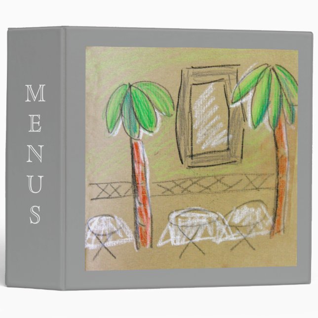 Menus 3 Ring Binder (Front/Spine)