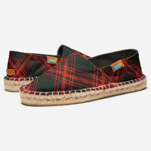 Menzies Antique Hunting Clan Tartan Plaid Pattern Espadrilles