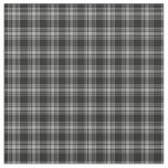 Menzies Black Scottish Tartan Plaid Pattern Fabric