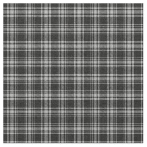 Menzies Black Scottish Tartan Plaid Pattern Fabric