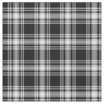 Menzies Black &amp; White Modern Tartan Fabric