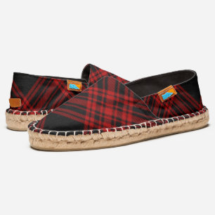 Menzies Hunting Tartan Scottish Plaid Espadrilles
