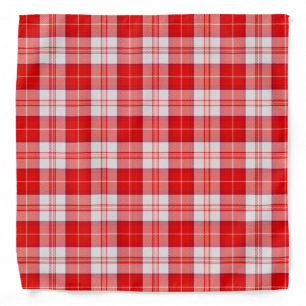 Menzies Red Clan Tartan Scottish Plaid Bandana
