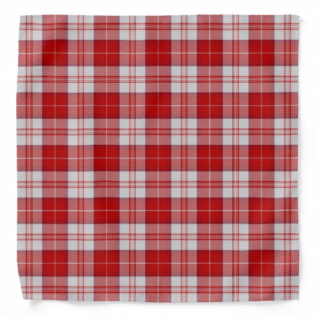 Menzies Red Tartan Bandana (Front)
