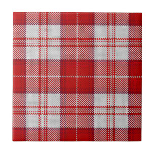 Menzies Red Tartan Ceramic Tile