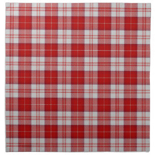 Menzies Red Tartan Cloth Napkin