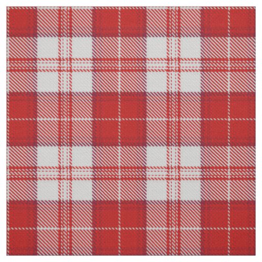 Menzies Red Tartan Fabric