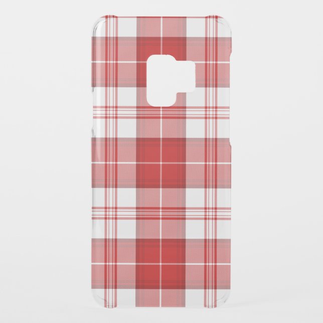 Menzies tartan red white plaid uncommon samsung galaxy case (Back)