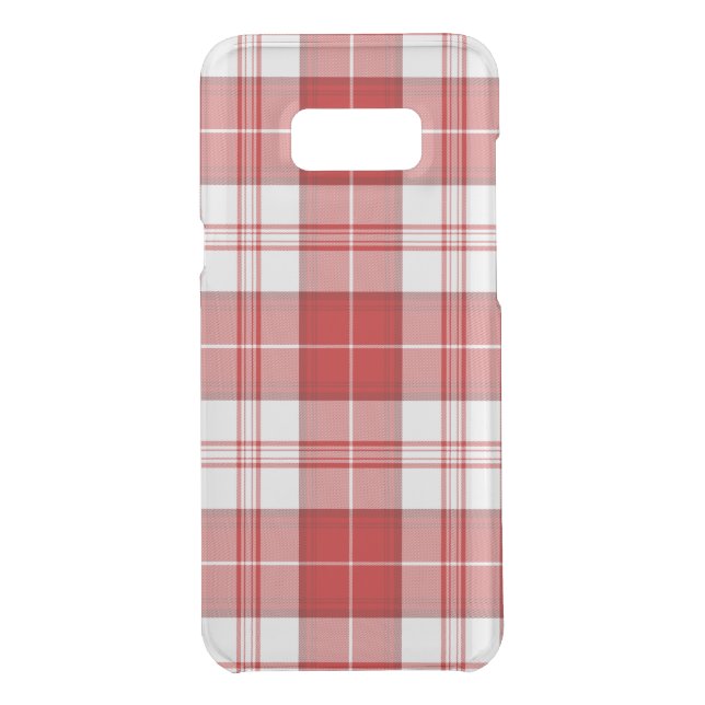 Menzies tartan red white plaid uncommon samsung galaxy case (Back)
