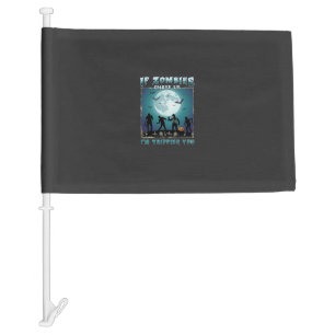 Meow Am Cat Halloween Night Witch Pumpkin (2)_1 Car Flag