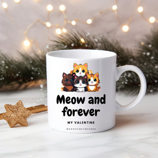 Meow and forever, my Valentine Mug