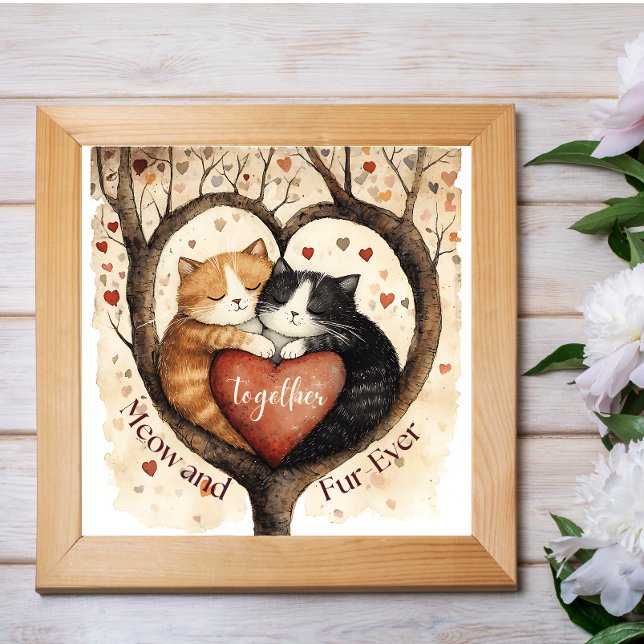 Meow and Fur-Ever Love That Lasts Poster Wall Art (Creator Uploaded)