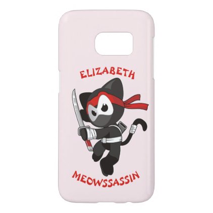 Meow Assassin Ninja Cat Meowssassin Cute Funny Samsung Galaxy S7 Case