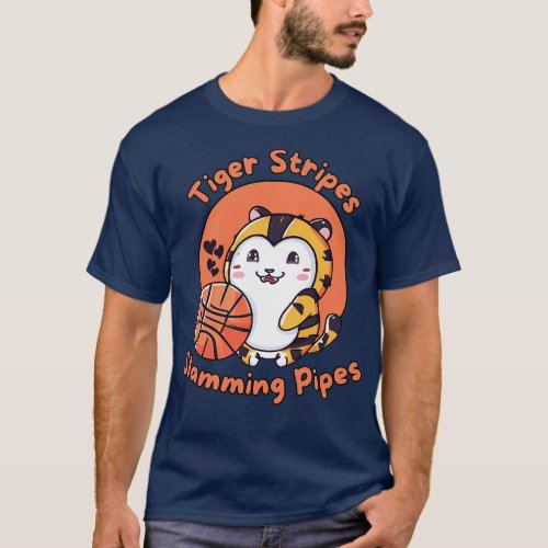 Meow Basketball Tiger T_Shirt