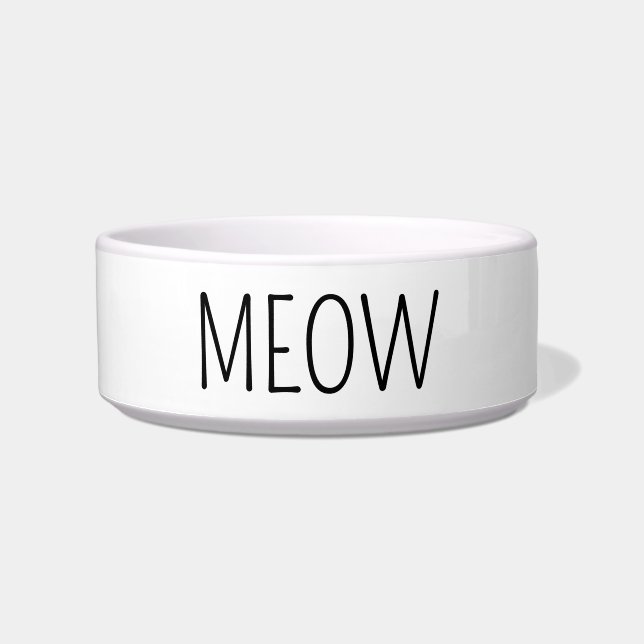 Meow Cat Bowl (Front)