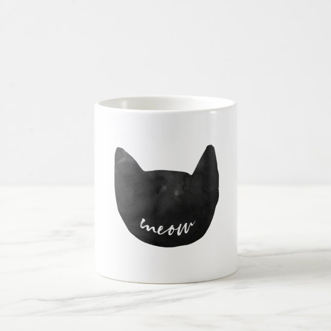 Meow Cat Coffee Mug (Center)