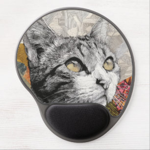 Meow Cat Gel Mousepad Wrist Support