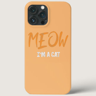 Meow Cat Halloween Costume Cat Mom Cat Dad iPhone 13 Pro Max Case