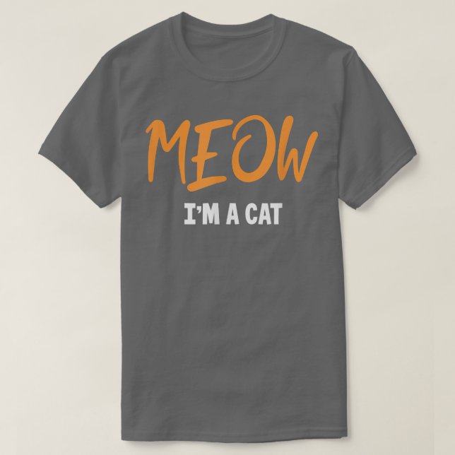 Meow Cat Halloween Costume Cat Mom Cat Dad  T-Shirt (Design Front)
