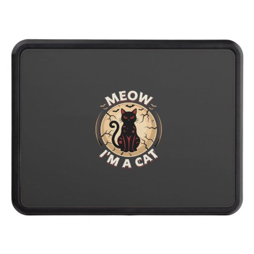 Meow Cat Halloween Graphic Design_1 Hitch Cover