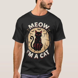 Meow Cat Halloween Graphic Design_1 T-Shirt