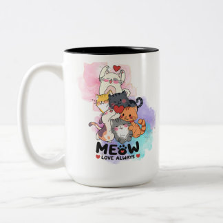 Meow cat love always mug