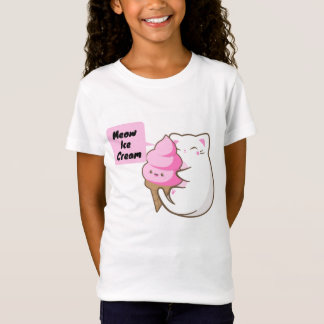 Meow Cat Love Ice Cream T-Shirt