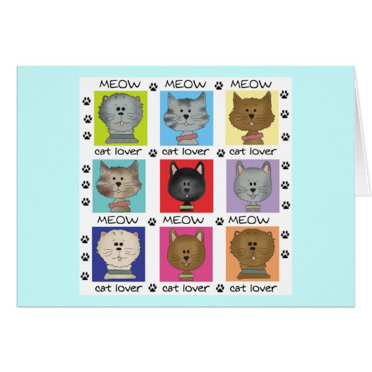 Meow Cat Lover Tshirts and Gifts (Front Horizontal)