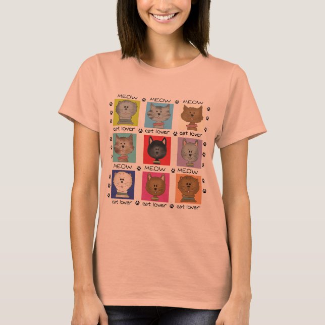 Meow Cat Lover Tshirts and Gifts (Front)