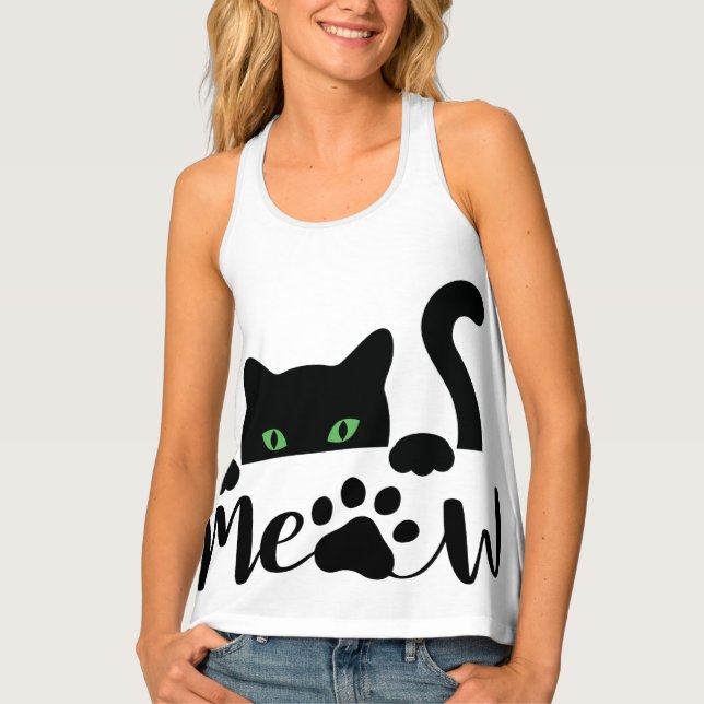 Meow Cat Quote   Tank Top (Front)