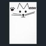Meow Cat Stationery<br><div class="desc">the cat's meow!</div>