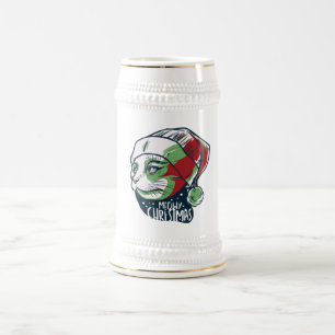 Meow Cat with Santa Hat Beer Stein