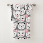 Meow Cats Bath Towel Set