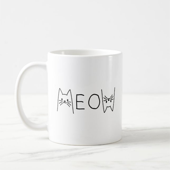 MEOW CATS  COFFEE MUG (Left)