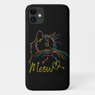 meow colorful cat case for ipone