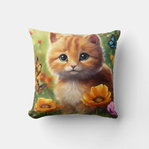 Meow Comfort Cat_Print Pillow for Feline Fans