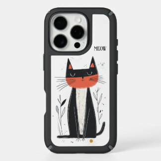 Meow.  Confident Cat Illustration iPhone 16 Pro Case
