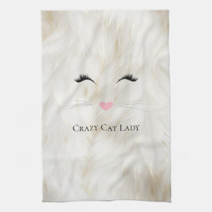 Meow Crazy Cat Lady Kitchen Towel