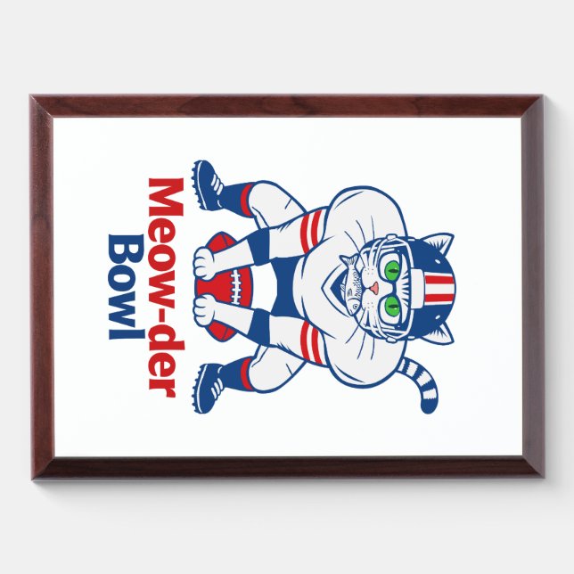 Meow-der Bowl  Award Plaque (Horizontal)