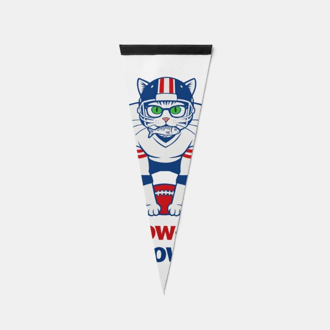 Meow-der Bowl  Pennant Flag (Front)