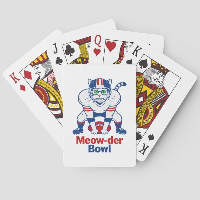 Meow-der Bowl  Poker Cards (Back)